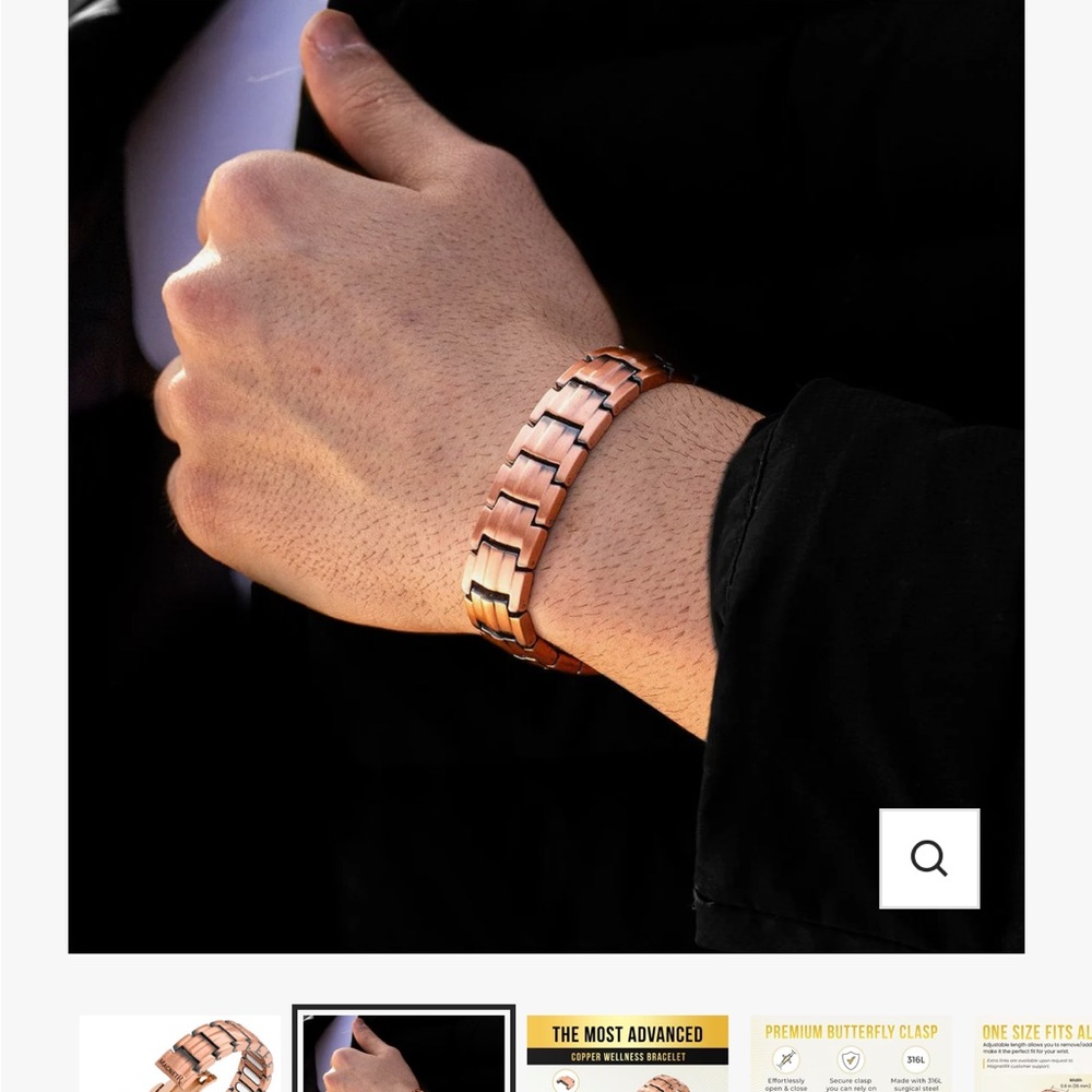 Magnetrx Elegant Copper Bracelet for Men